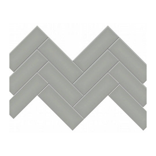 Qualis Ceramica 8.23" x 15.83" Traditions Matte Porcelain Herringbone 2×6" Mosaic