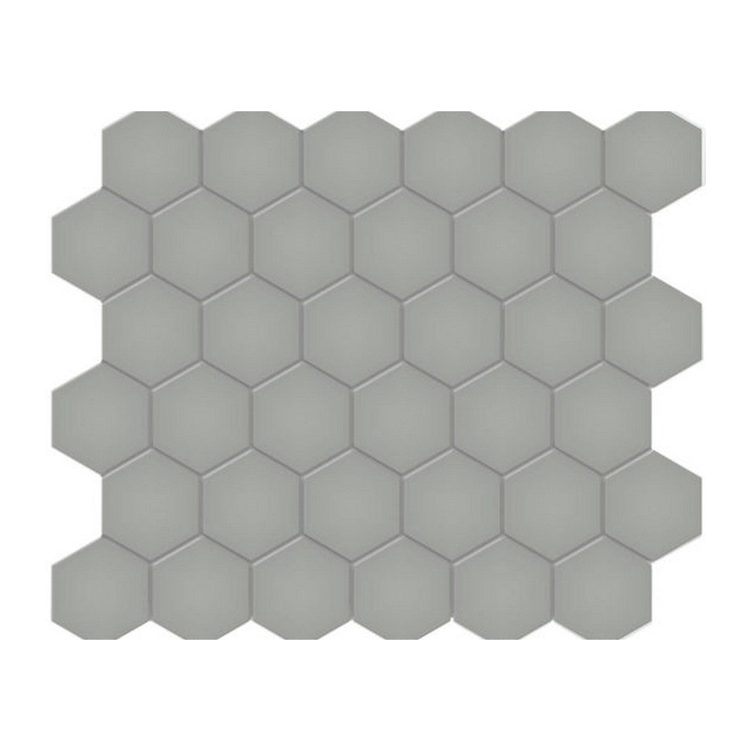 Qualis Ceramica 10.8" x 12.48" Traditions Matte Porcelain Hexagon 2" Mosaic