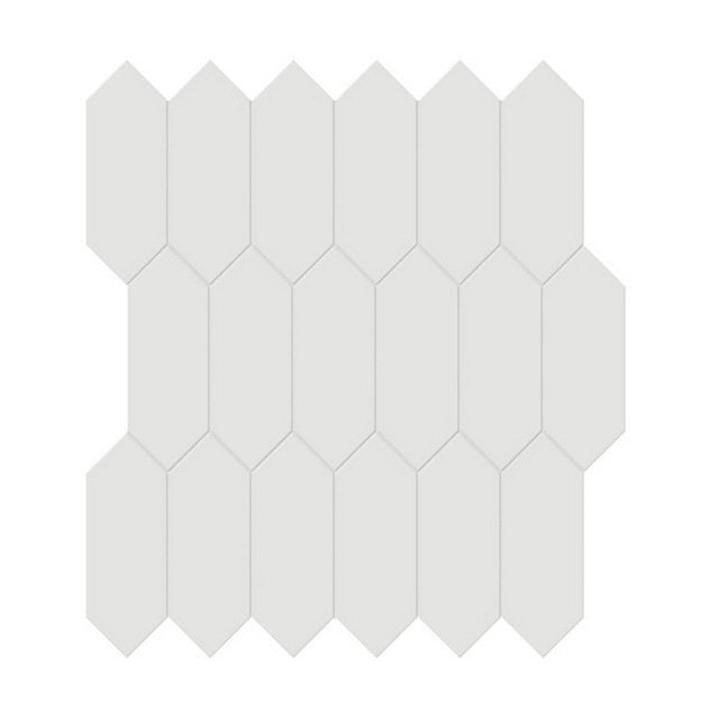 Qualis Ceramica 11.18" x 12.52" Traditions Matte Porcelain Picket 2×5" Mosaic