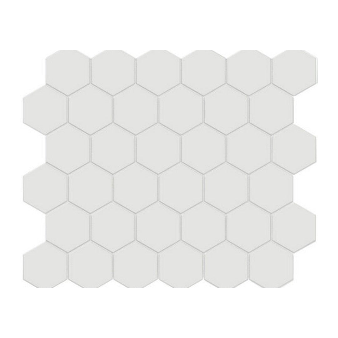 Qualis Ceramica 10.8" x 12.48" Traditions Matte Porcelain Unglazed Hex 2" Mosaic