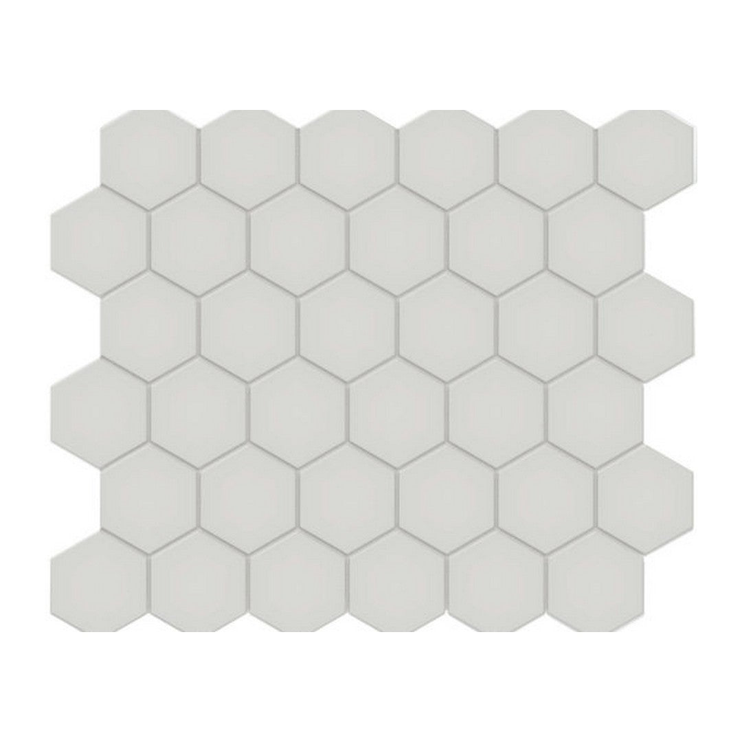 Qualis Ceramica 10.8" x 12.48" Traditions Matte Porcelain Hexagon 2" Mosaic
