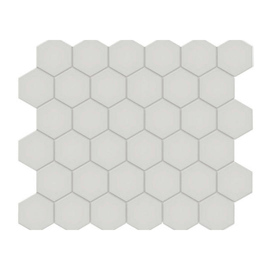 Qualis Ceramica 10.8" x 12.48" Traditions Matte Porcelain Hexagon 2" Mosaic