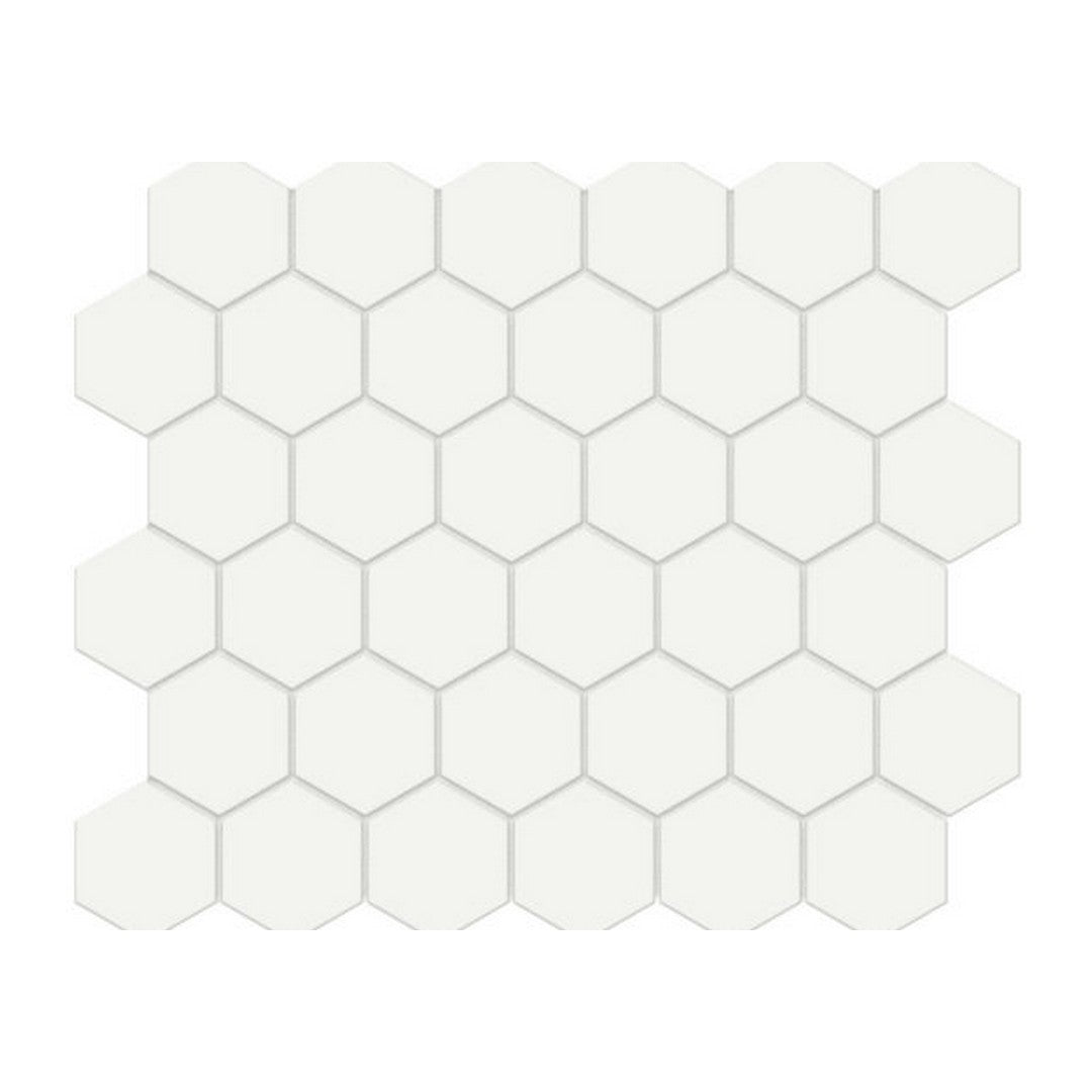 Qualis Ceramica 10.8" x 12.48" Traditions Matte Porcelain Hexagon 2" Mosaic