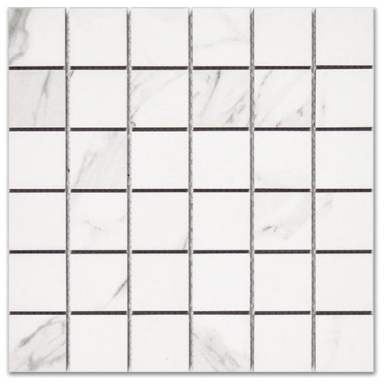 Qualis Ceramica 12" x 12" Treasure Polished Porcelain 2" Mosaic