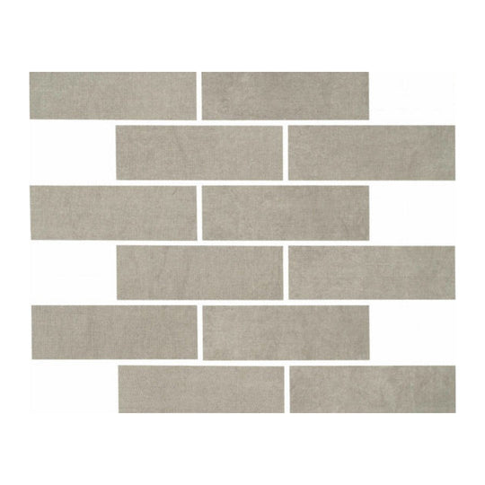 Qualis Ceramica 12" x 12" Urban Matte Porcelain 2x6" Mosaic