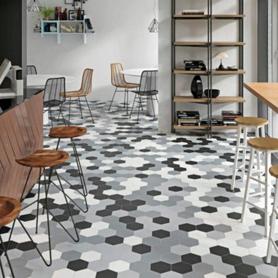 Qualis-Ceramica-Vida-5.5-x-6.3-Matte-Porcelain-Hexagon-Tile-Black