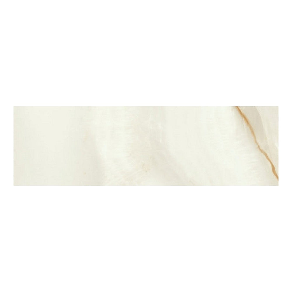 Qualis Ceramica 3" x 10" Venezia Glossy Ceramic Wall Bullnose