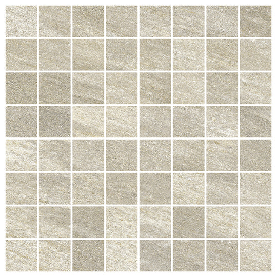 Del Conca USA 12" x 12" Quartzite Glazed Porcelain 1.4" Square Mosaic