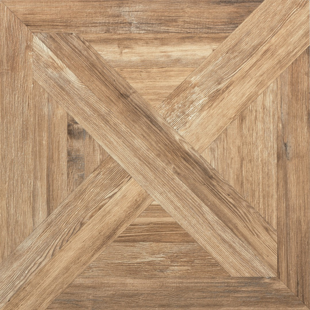 Tesoro 24" x 24" Larix Baita Rectified Porcelain Wood Tile