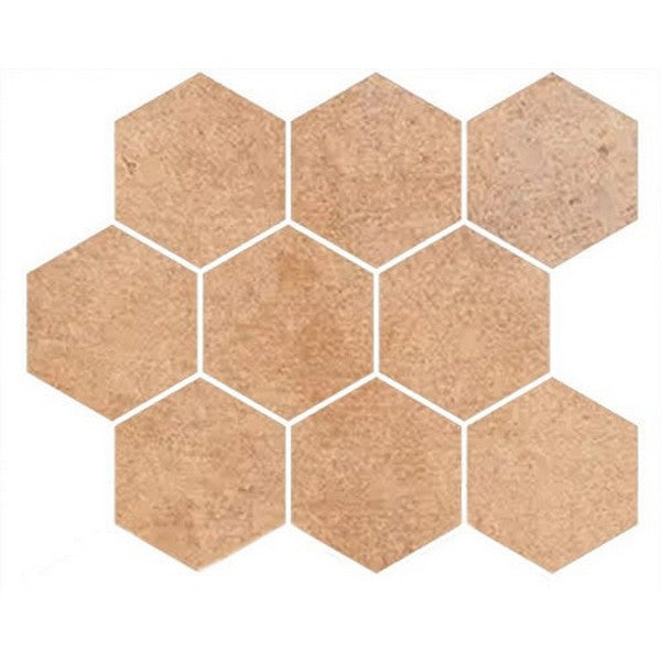 Tesoro 10.25" x 12" Provenca Rectified Matte 4" Hexagon Porcelain Mosaic