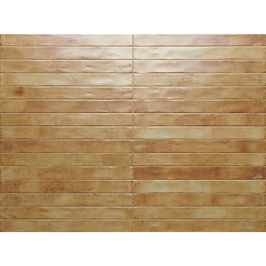 Tesoro 2" x 18" Graffiti Pressed Satin Porcelain Brick Tile