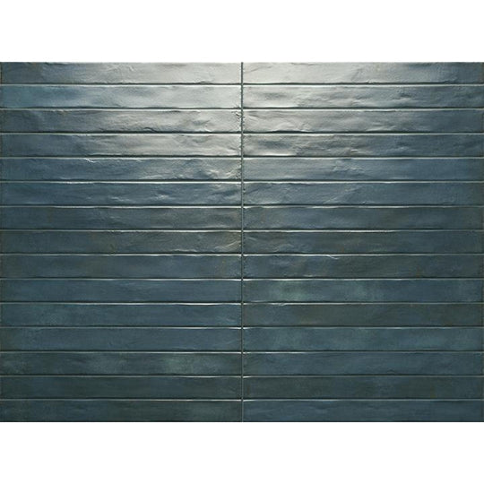 Tesoro 2" x 18" Graffiti Pressed Satin Porcelain Brick Tile