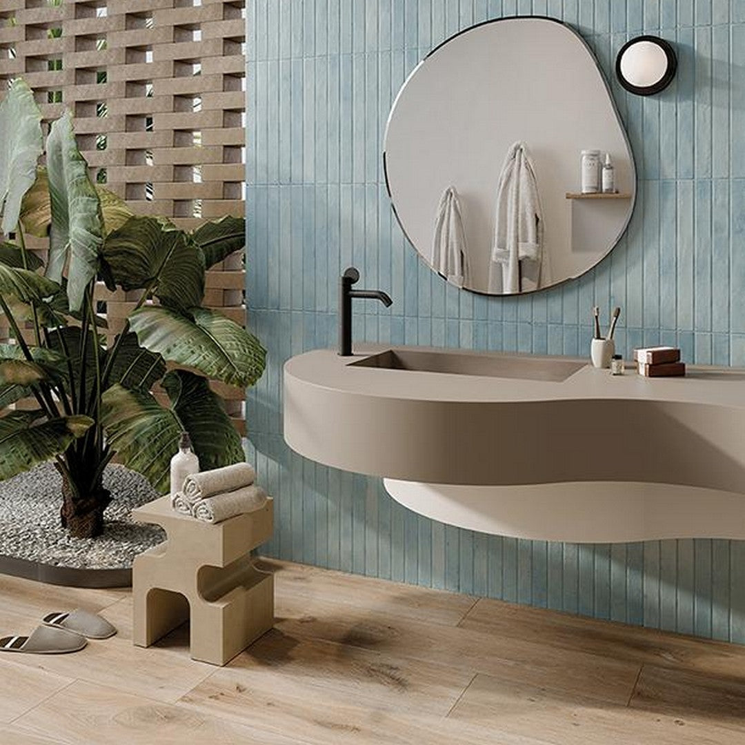 Tesoro-2-x-18-Graffiti--Pressed-Satin-Porcelain-Brick-Tile-Sky