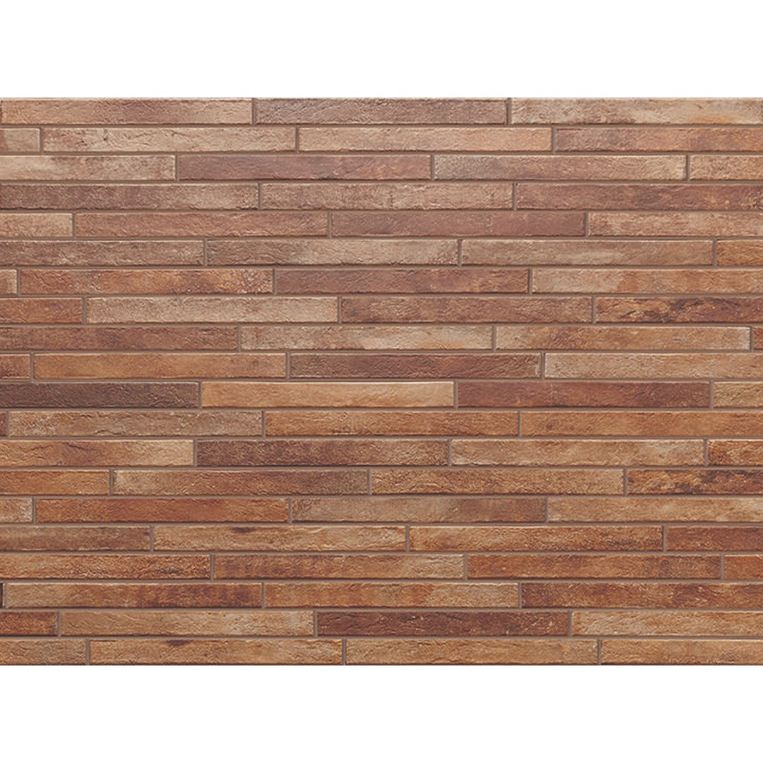 Tesoro 2" x 18" Graffiti Pressed Matte Porcelain Brick Tile
