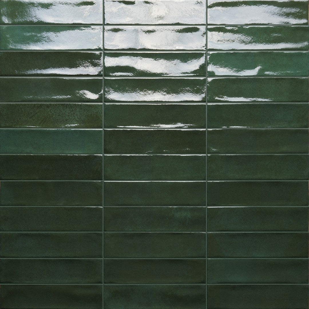 Tesoro 2" x 8" Marrakech Pressed Glossy Porcelain Brick Tile