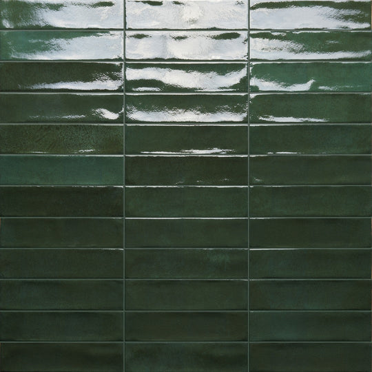 Tesoro 2" x 8" Marrakech Pressed Glossy Porcelain Brick Tile