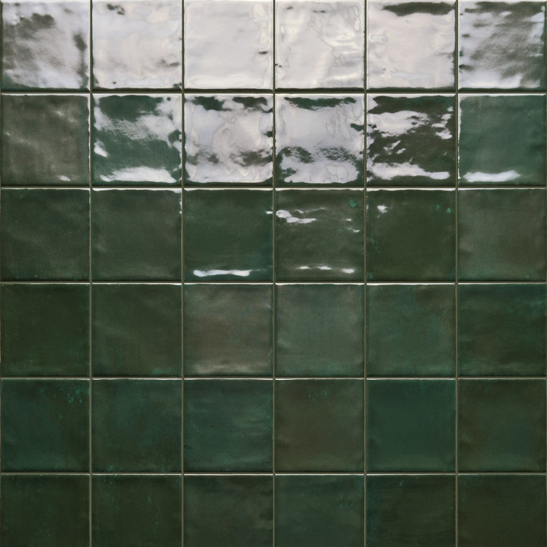 Tesoro 4" x 4" Marrakech Pressed Glossy Porcelain Tile