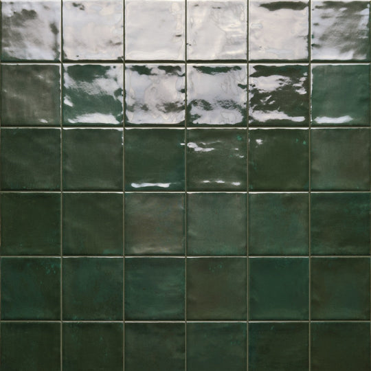 Tesoro 4" x 4" Marrakech Pressed Glossy Porcelain Tile