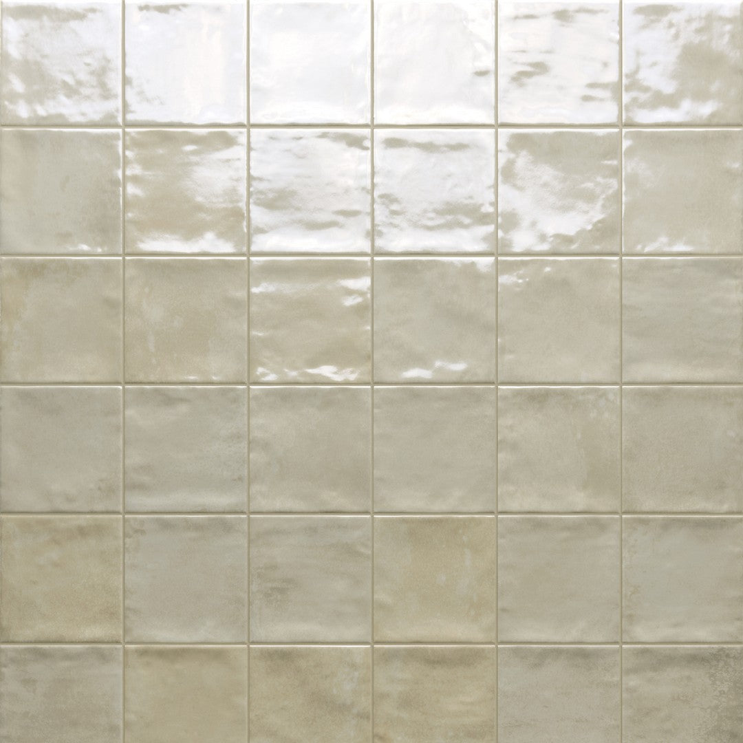 Tesoro 4" x 4" Marrakech Pressed Glossy Porcelain Tile