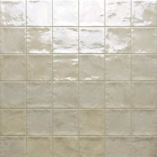 Tesoro 4" x 4" Marrakech Pressed Glossy Porcelain Tile