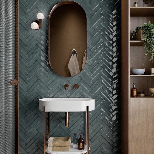 Tesoro-2-x-8-Marrakech-Pressed-Glossy-Porcelain-Brick-Tile-Ocean