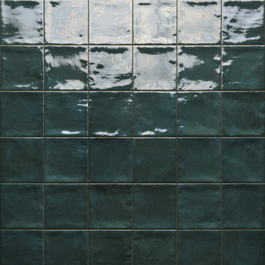 Tesoro 4" x 4" Marrakech Pressed Glossy Porcelain Tile