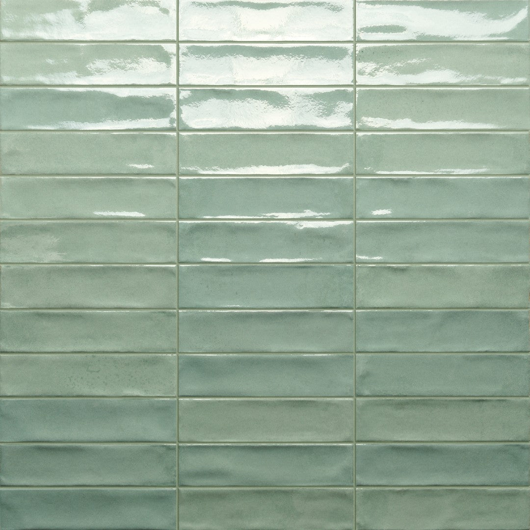 Tesoro 2" x 8" Marrakech Pressed Glossy Porcelain Brick Tile