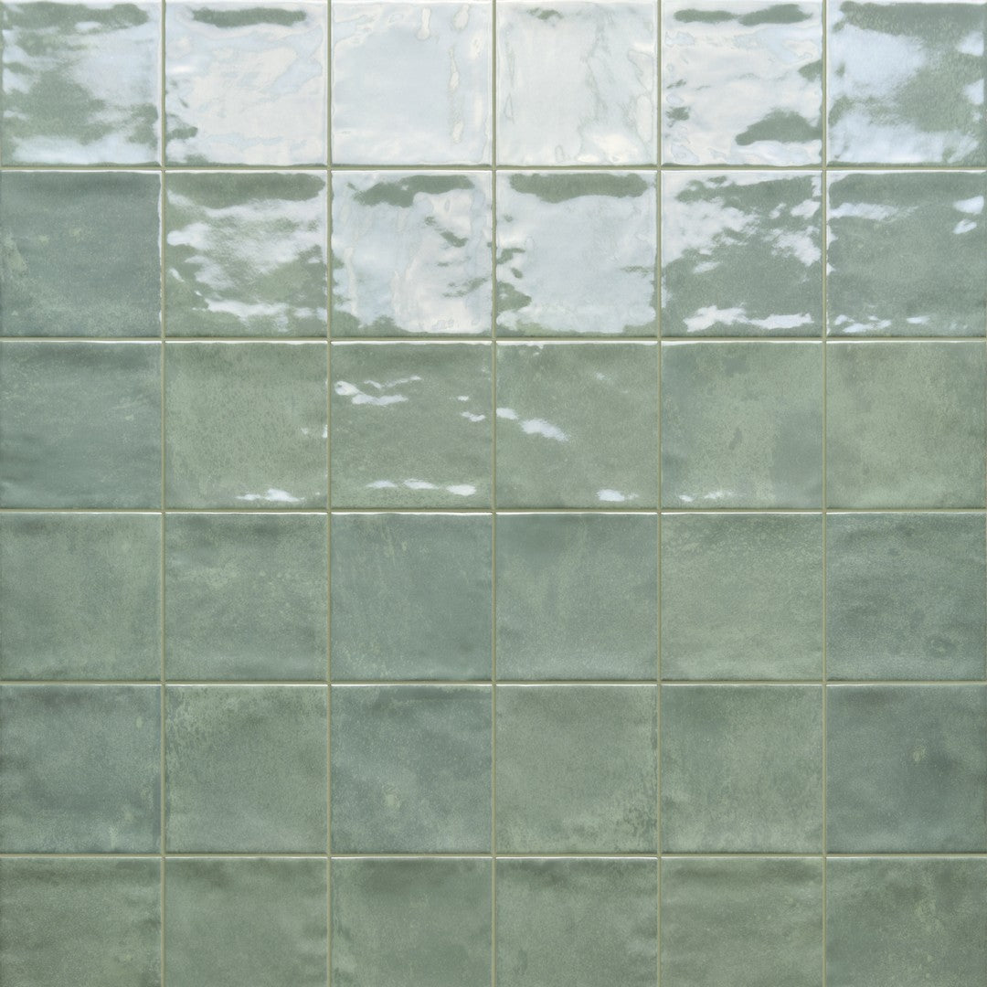 Tesoro 4" x 4" Marrakech Pressed Glossy Porcelain Tile