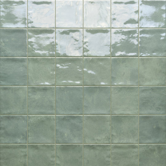 Tesoro 4" x 4" Marrakech Pressed Glossy Porcelain Tile