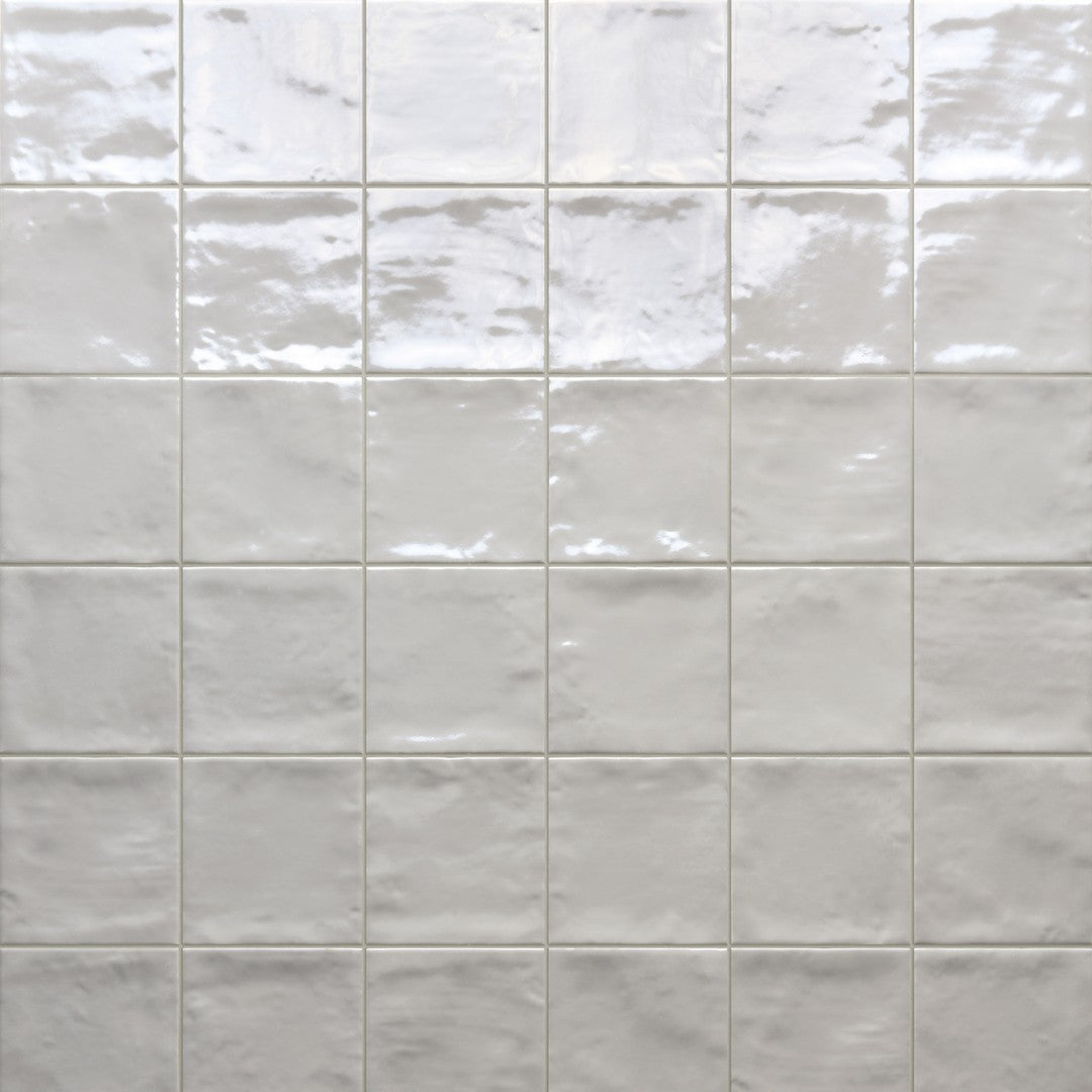 Tesoro 4" x 4" Marrakech Pressed Glossy Porcelain Tile