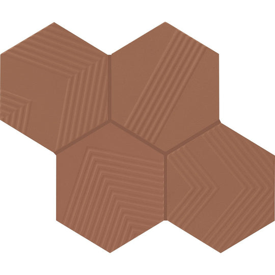 Marazzi Rhyme and Reason 4" x 4" Wall Hexagon Tile