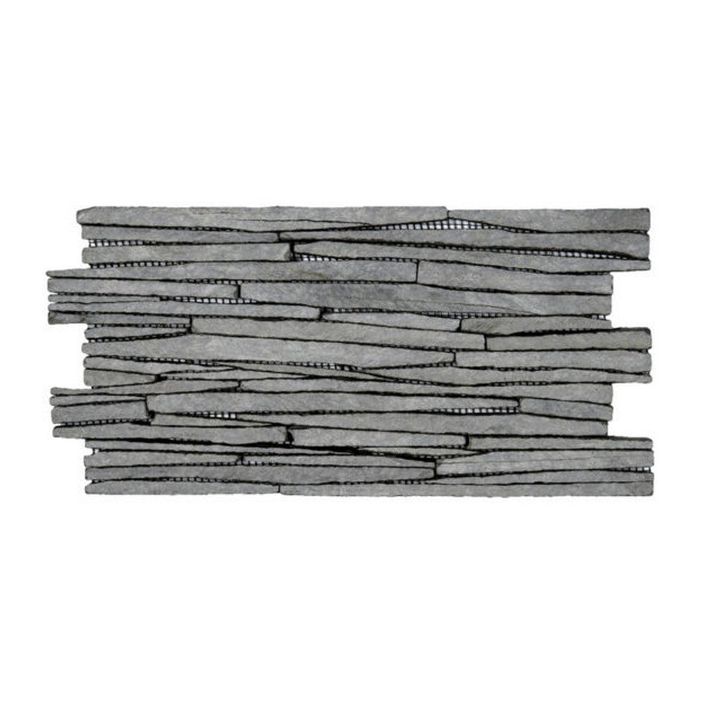 Qualis Ceramica 6" x 12" Chelsea Natural Stone Sliced Slate Mosaic