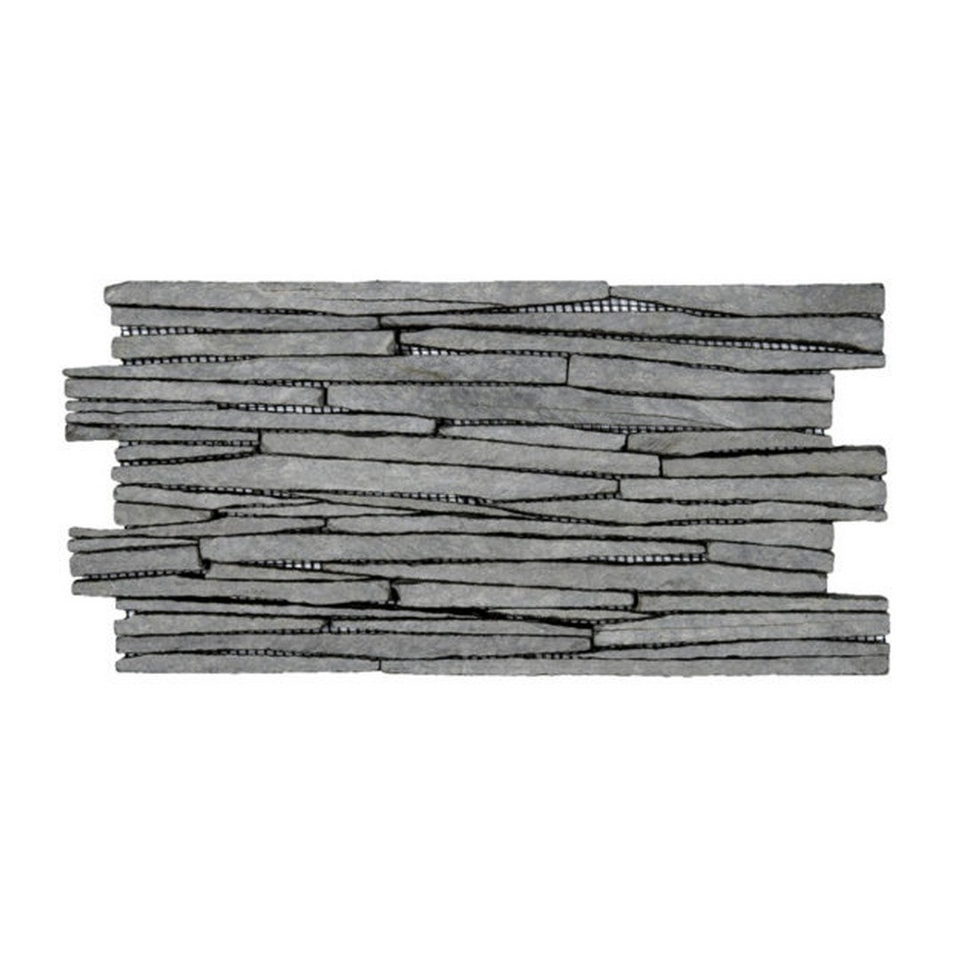 Qualis Ceramica 6" x 12" Chelsea Natural Stone Sliced Slate Mosaic