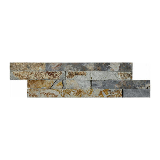 Qualis Ceramica 4" x 14" Chelsea Natural Stone Slate Wall Cladding