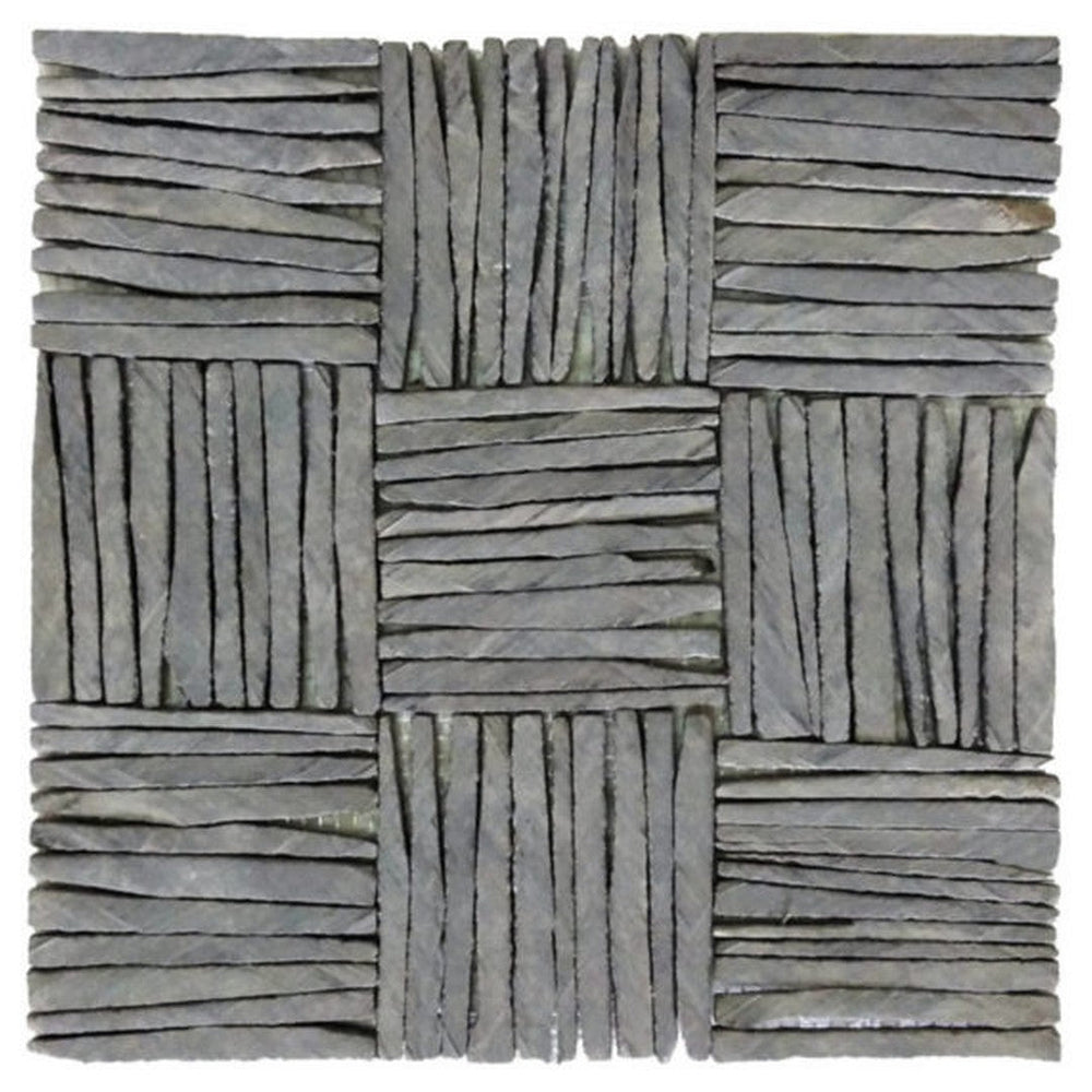 Qualis Ceramica 12" x 12" Chelsea Natural Stone Multiple Square Mosaic