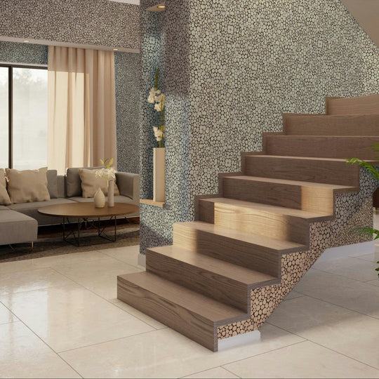 Qualis-Ceramica-12-x-12-Chelsea-Mixed-Material-Tree-Wood-Mosaic-Coffee-Tree