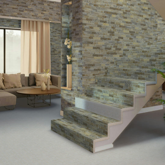 Qualis-Ceramica-11.6-x-12-Chelsea-Natural-Stone-Fossil-Wood-Mix-Baguette-Mosaic-Fossil-Wood