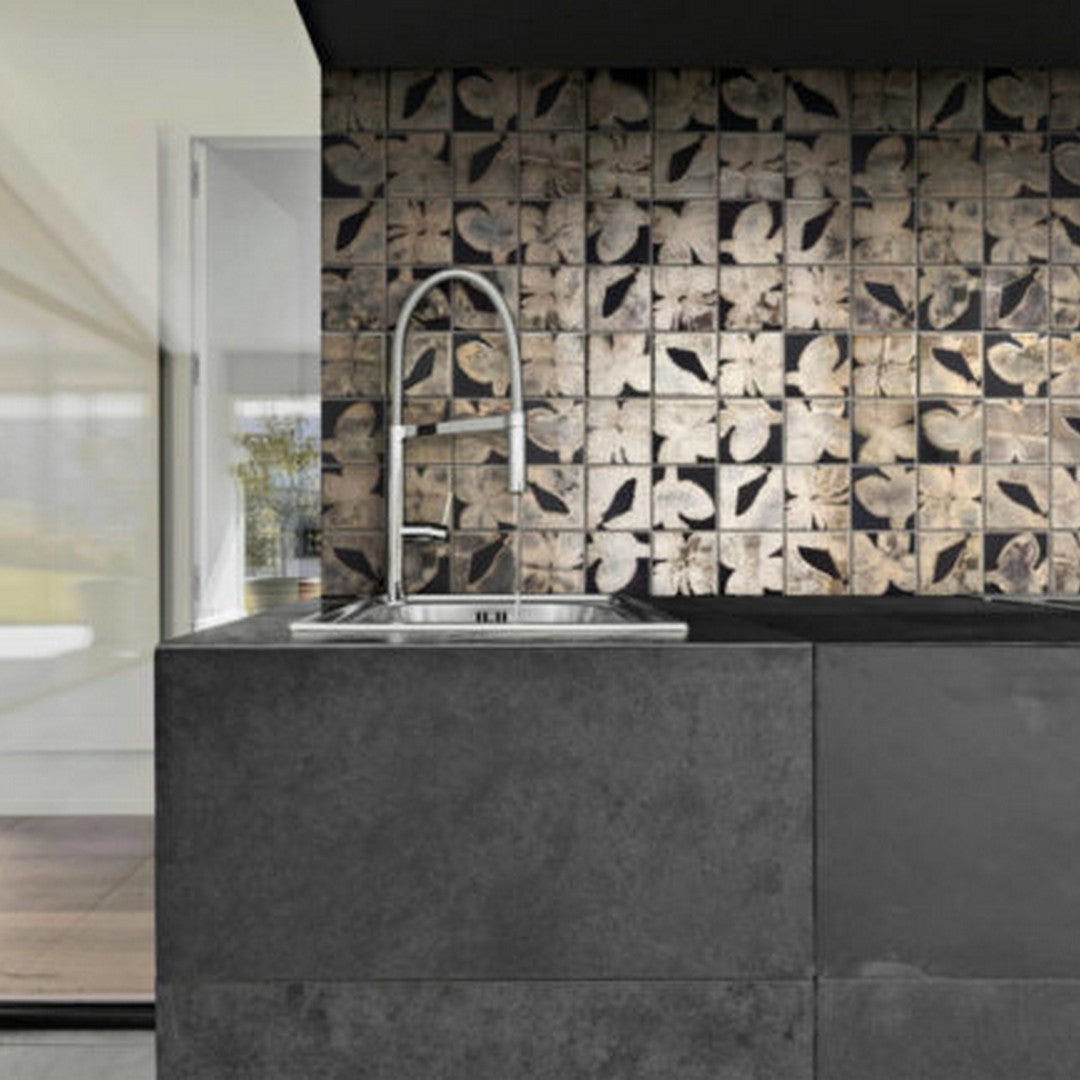 Qualis-Ceramica-11.8-x-11.8-Chelsea-Ceramic-3-Flowers-Mosaic-Brown-Gold-Mix