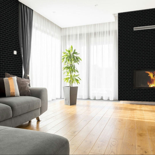 Qualis-Ceramica-11.6-x-11.5-Chelsea-Porcelain-2x4-Mini-Subway-Mosaic-Black