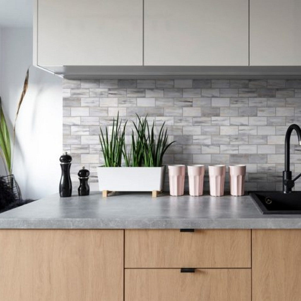 Qualis-Ceramica-12-x-12-Chelsea-Slate-Ceramic-2x4-Mix-Rough-Surface-Mosaic-Grey-Beige