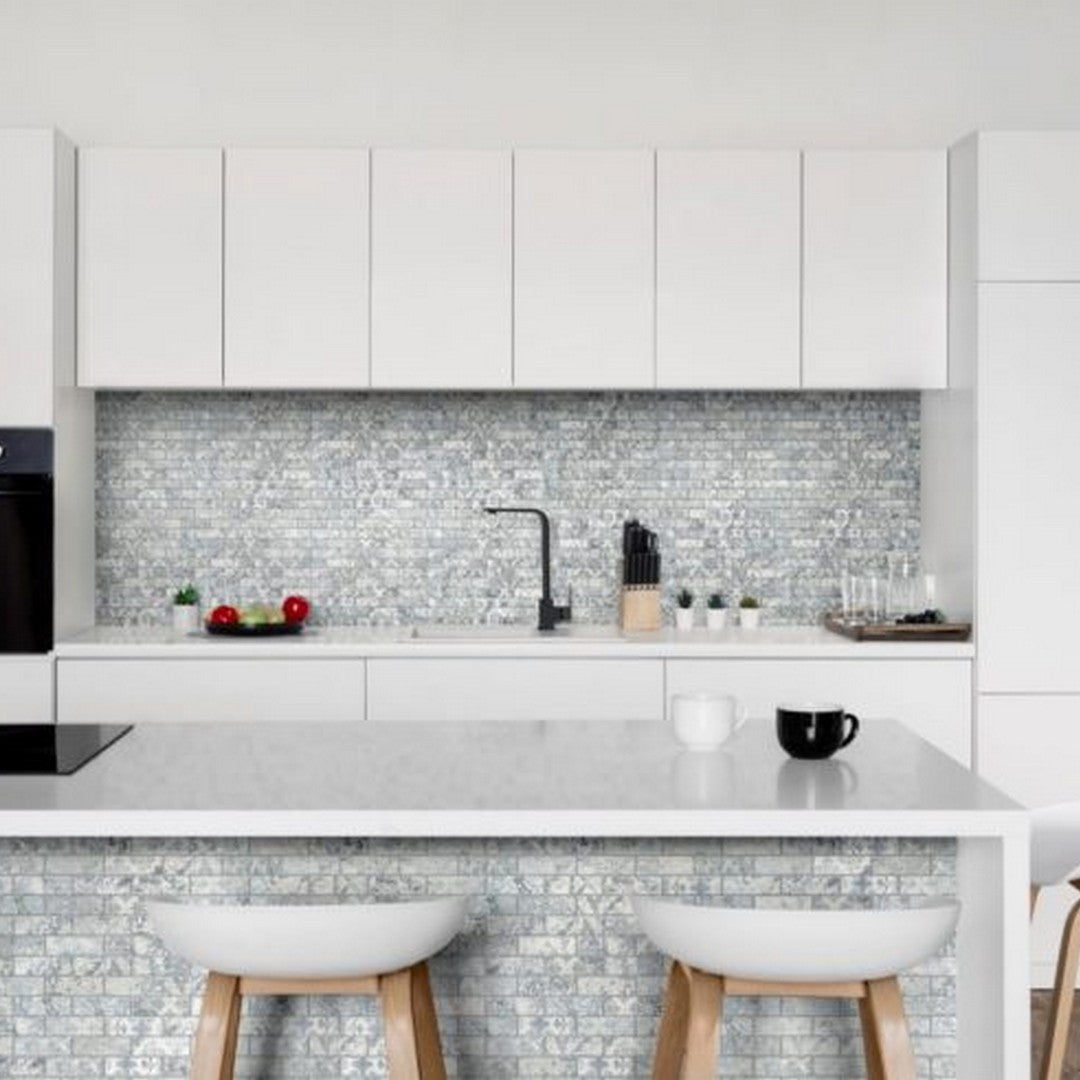 Qualis-Ceramica-12-x-12-Chelsea-Matte-Porcelain-1x3-Pattern-Deco-Brick-Mosaic-Grey-Mix