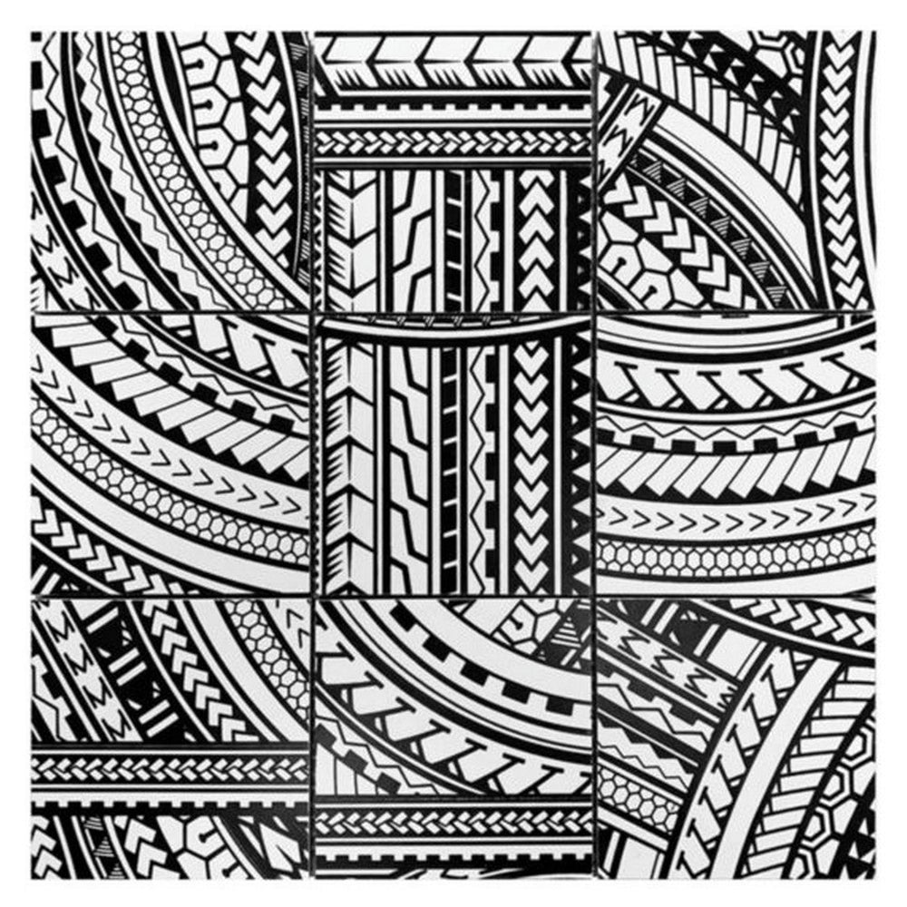 Qualis Ceramica 12" x 12" Chelsea Ceramic 4" Island Native Series Mosaic