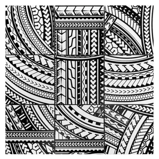 Qualis Ceramica 12" x 12" Chelsea Ceramic 4" Island Native Series Mosaic