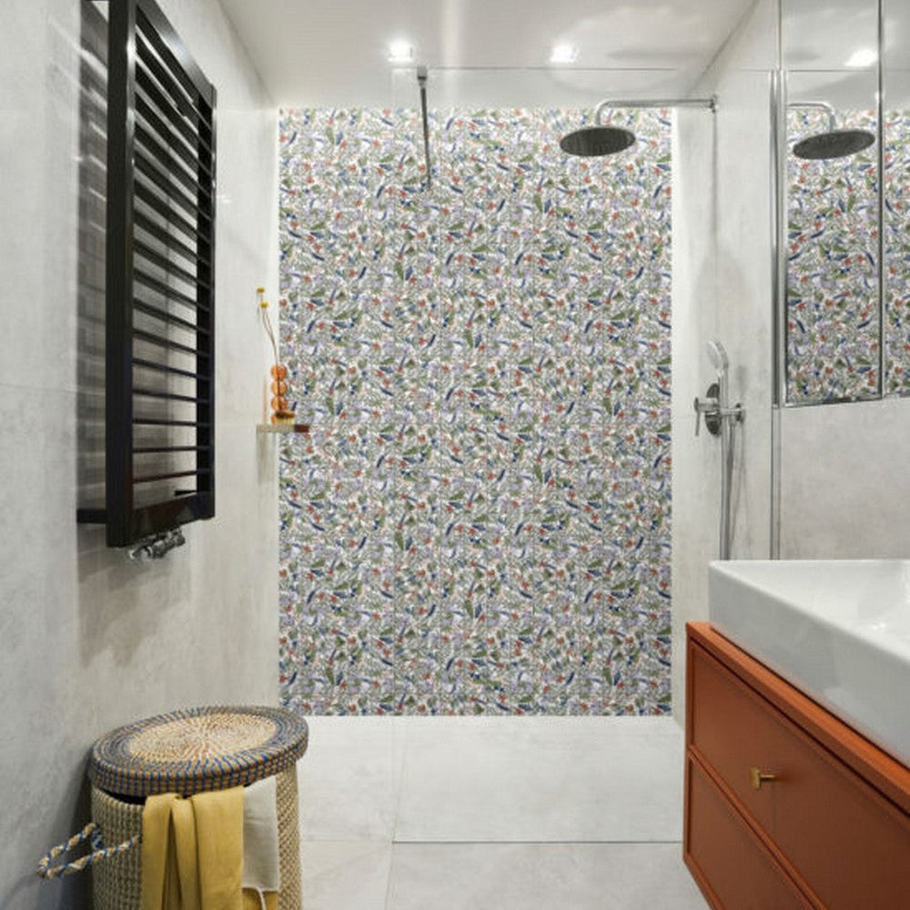 Qualis-Ceramica-12-x-12-Chelsea-Ceramic-4-Floral-Palm-Mosaic-Multicolor