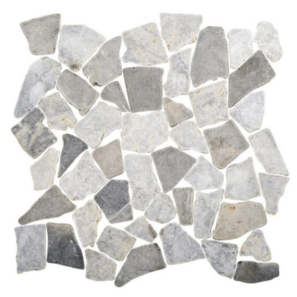 Qualis Ceramica 12" x 12" Chelsea Natural Stone Mini Opus Marble Mosaic