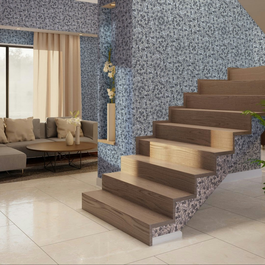 Qualis-Ceramica-12-x-12-Chelsea-Matte-Natural-Stone-Reconstituted-Pebble-Mosaic-Mix-Grey