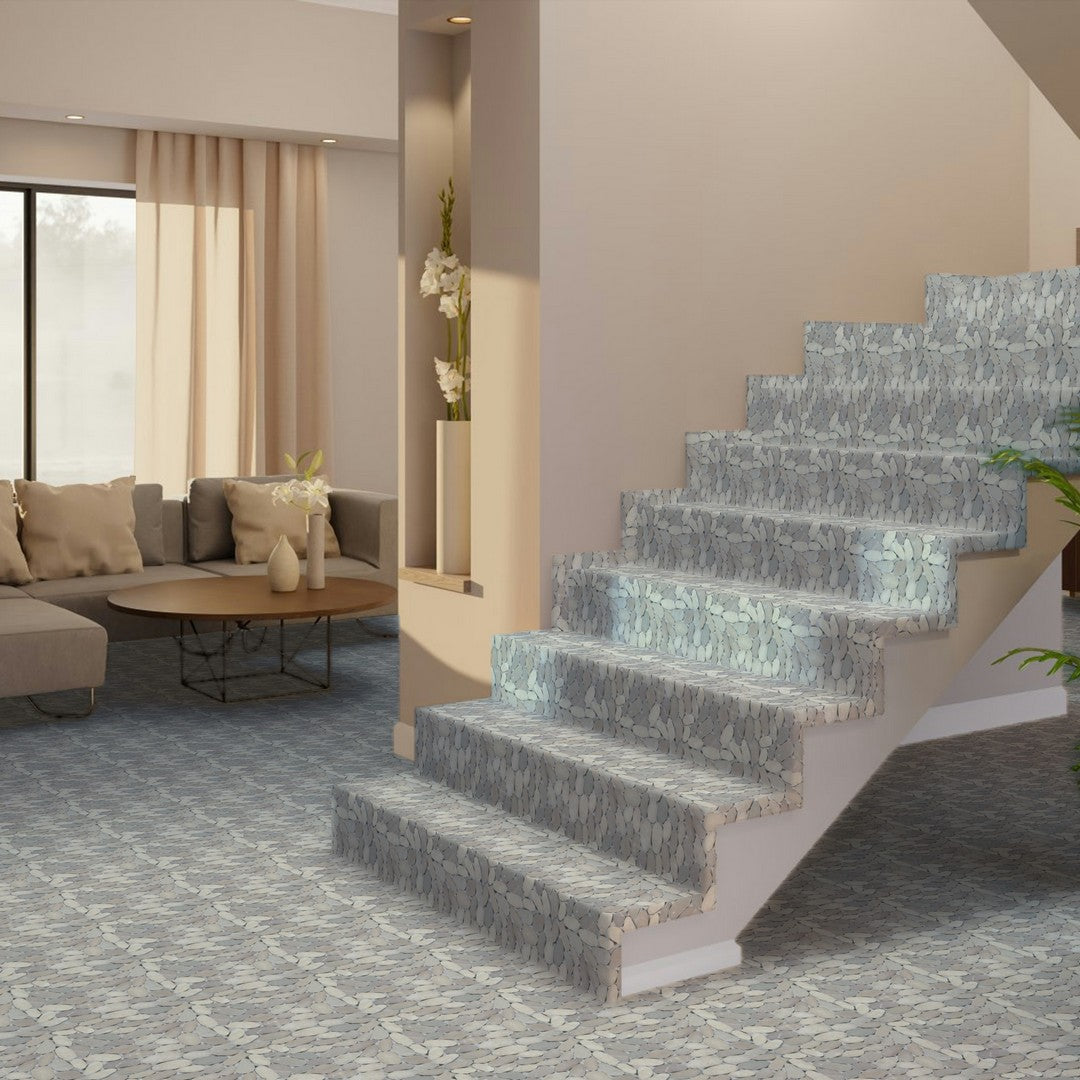 Qualis-Ceramica-12-x-12-Chelsea-Matte-Natural-Stone-Xl-Sliced-Pebble-Mosaic-Beige-Xl-Sliced