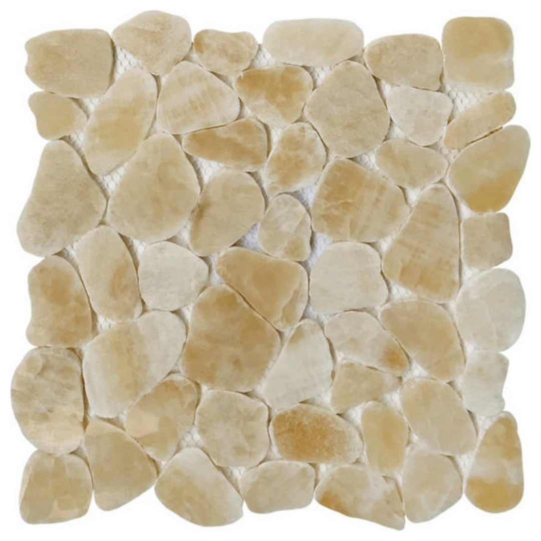 Qualis Ceramica 11.8" x 11.8" Chelsea Polished Natural Stone Sliced Mosaic