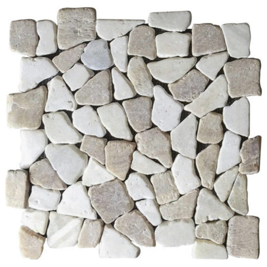 Qualis Ceramica 12" x 12" Chelsea Natural Stone Mini Opus Mosaic