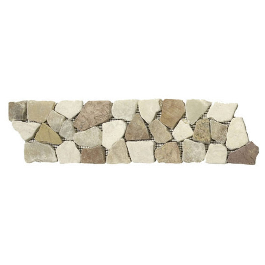 Qualis Ceramica 4" x 12" Chelsea Natural Stone Opus Mosaic Border